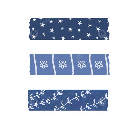 Blue Washi Tape For Digital Art Or Journaling Washi Tape Blue Washi