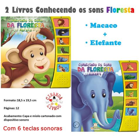 Livros Sonoros Conhecendo Os Sons Da Floresta Mercadolivre