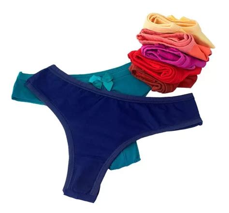 Kit Calcinha Feminina Fio Duplo Lingerie Confort Poliamida Parcelamento Sem Juros