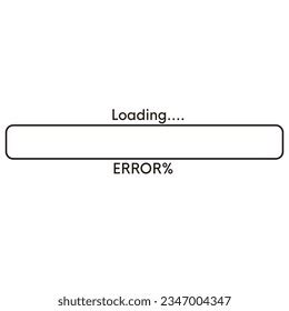 loading error bar symbol system software stock illustration