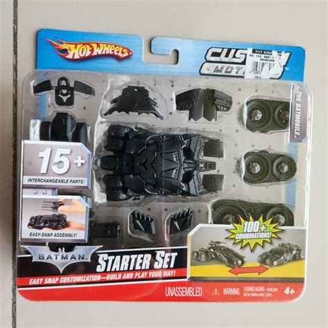 Hot Wheels Custom Motors Starter Set Batman The Batmobile Tumbler Hobbies Toys Toys Games