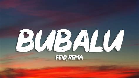 Feid Rema Bubalu Letra Lyrics Youtube