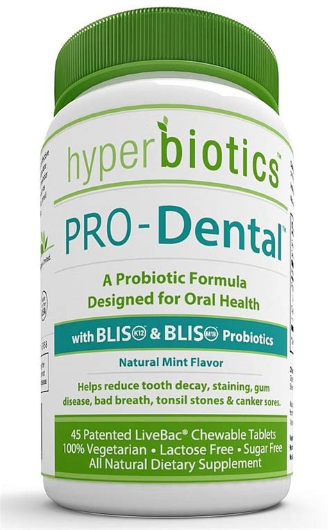 Hyperbiotics Pro-Dental - Oral and Dental Probiotics - Fermented Foods ...