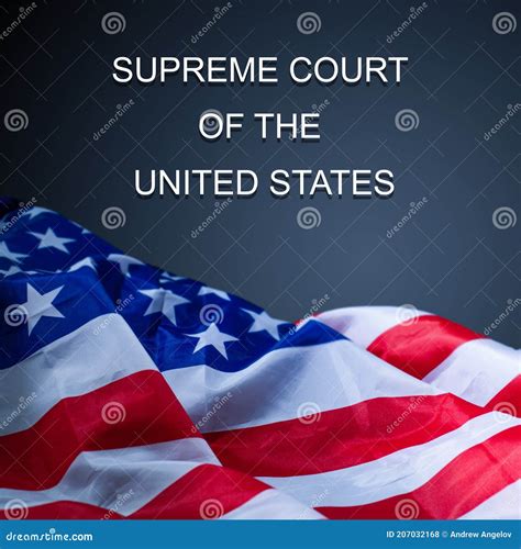 The United States with American Flag. Law. Court. Government. Power
