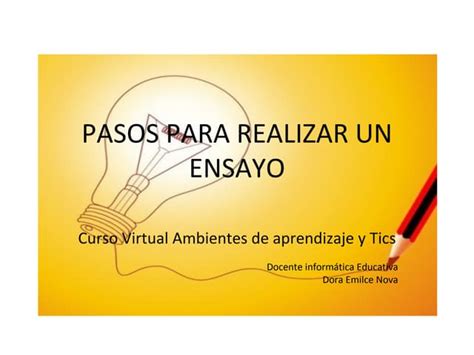 Paso 1 Ensayo Definición De La Tarea