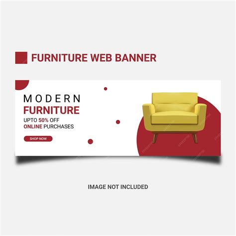 Premium Vector Furniture Web Banner Template