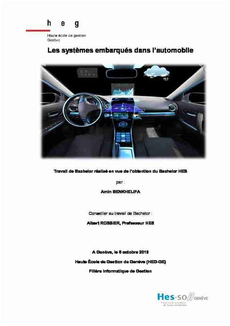 Les systèmes embarqués dans lautomobile PDF