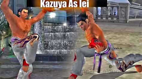 Kazuya Mishima With Lei Wulong Character Moves Gameplay Tekken