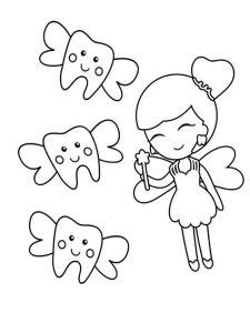 Dente Para Pintar - 45+ Desenhos de Dente para Imprimir e Colorir/Pintar