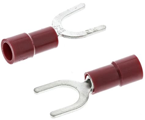 Cosse à fourche à sertir RS PRO Isolé Rouge 16AWG 1 5mm² 22AWG 0 5mm² RS