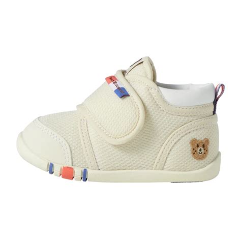 MIKI HOUSE Hot Biscuits First Baby Shoes Stage 1 Beige 25 New Colors Authorized Dealer In