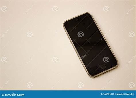 Modern Touch Screen Smartphone Isolated On White Background Stock Photo