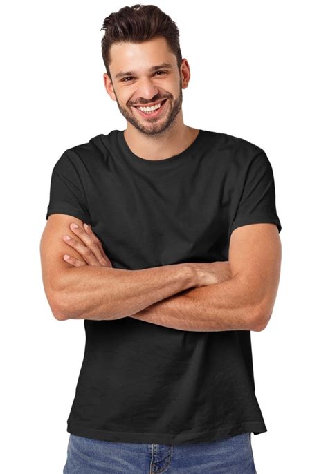 Camiseta Masculina Preta Lisa Algodão Premium Benellys Compre Agora