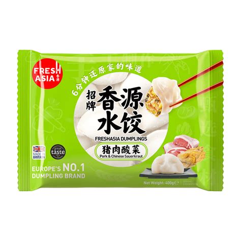 Pork And Chinese Sauerkraut Dumplings Freshasia 400g Xinya Fresh