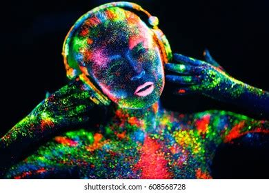 Half Naked Woman Listening Music Images Stock Photos Vectors Shutterstock