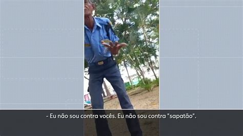 Vigilante flagrado em vídeo mandando casal gay parar de se beijar em parque no Recife é afastado
