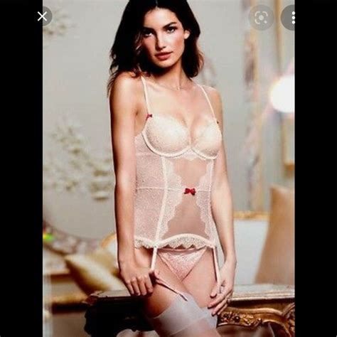 Victoria S Secret Intimates Sleepwear Victorias Secret Very Sexy Nude Lace Corset Garter