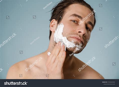 Portrait Mid Aged Brunette Shirtless Man Stock Photo 1952025454 Shutterstock