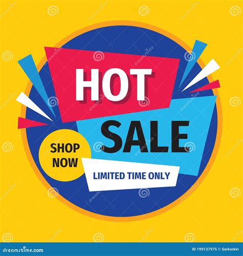 Hot Sale Promotion Banner Design Discount Poster Limited Time Only