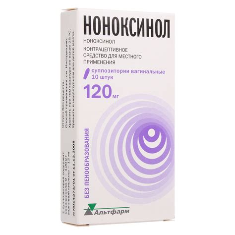 Ноноксинол, свечи вагинальные 120 мг, 10 шт. - купить, цена и отзывы ...