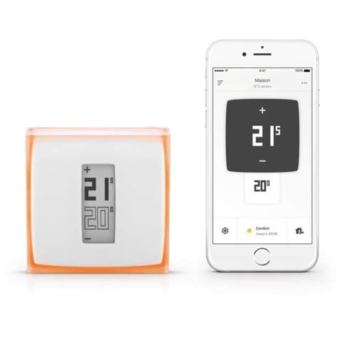 Thermostat Connect Netatmo Compatible Fioul Gaz Bois Robinet