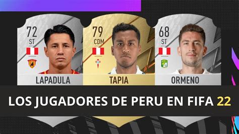 La Media De Los Jugadores De Peru En Fifa 22 Youtube