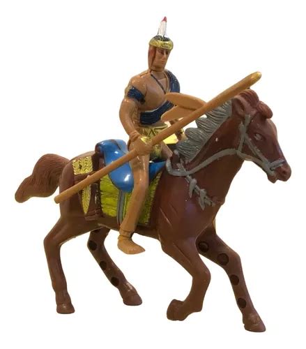 Boneco Índio E Cavalo Marrom Em Miniatura Velho Oeste Toyng MercadoLivre