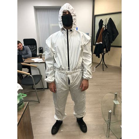 Купить Защитный комбинезон "ЩИТ" (размер S, белый) Защитный костюм ...