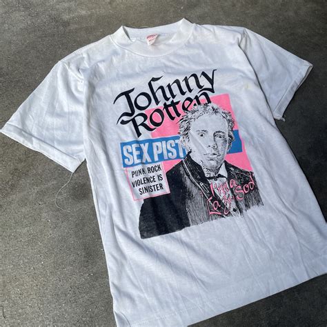 Rare Vintage S Johnny Rotten Sex Pistols T Shirt Pu Gem