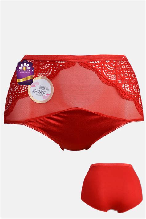 Papatya Kad N Bikini K Llot Y Ksek Bel Alt Jarse K Rm Z P Nar Tekstil