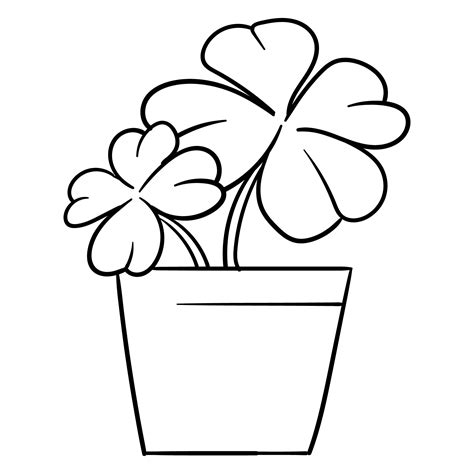 Printable Shamrock Coloring Pages Coloring Pages