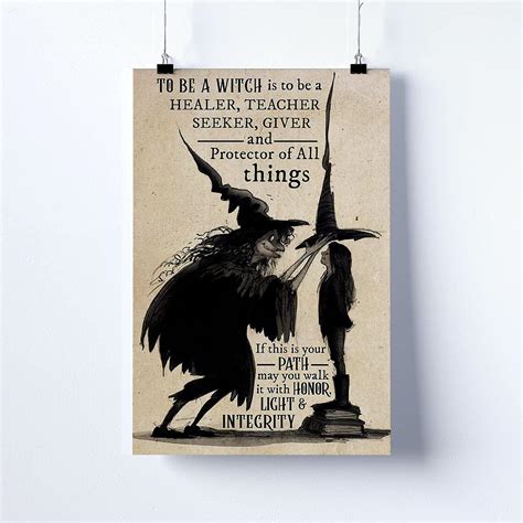 Amazon Dreacoss Retro Metal Tin Sign To Be A Witch Is To Be A