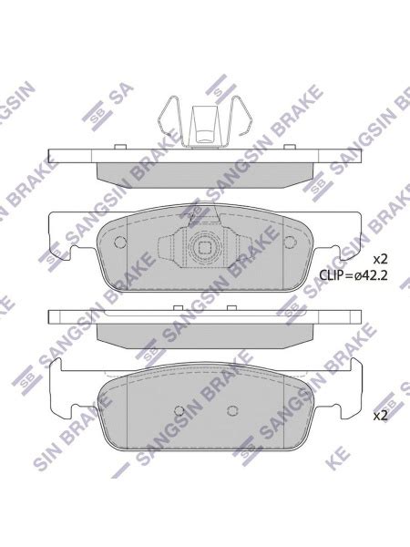 Колодки тормозные Sangsin Brake SP1787 Передние - купить по низким ...