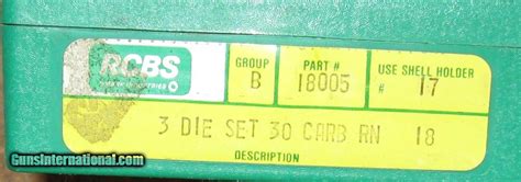 Rcbs 30 Carbine 3 Die Set