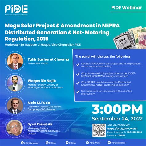 Mega Solar Project Amendment In NEPRA Distributed Generation Net