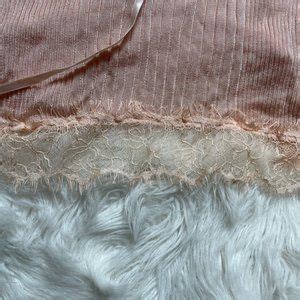 Victoria S Secret Tops Nwot Victorias Secret Lacetrim Knit Cami Nude Poshmark