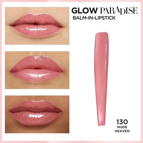 L Oreal Paris Glow Paradise Hydrating Balm In Lipstick Nude Heaven 130 With Pomegranate
