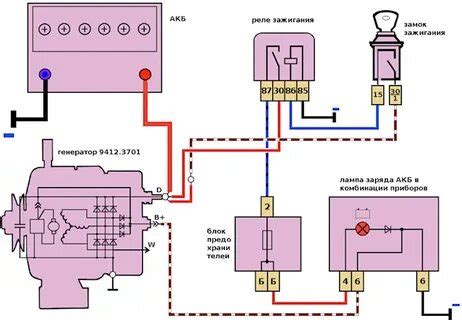 Схема подключения генератора нива 21214 инжектор