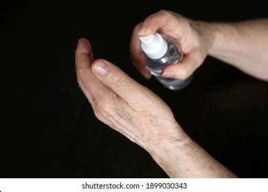 Man Unbuttoned Jeans Naked Torso Disinfecting Stock Photo 2127517604 Shutterstock