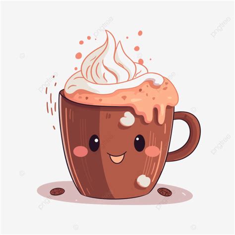 Hot Cocoa Clipart Cute Cute Cartoon Coffee Character Coffee Clipart Cute Clipart Cartoon
