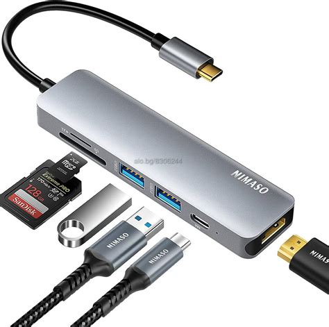 Nimaso Usb C K Hdmi Usb Sd Tf