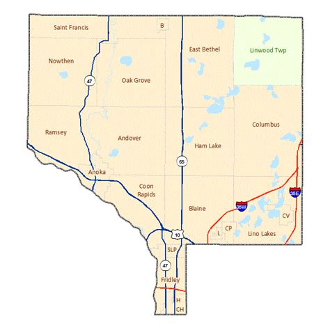 Anoka County Maps