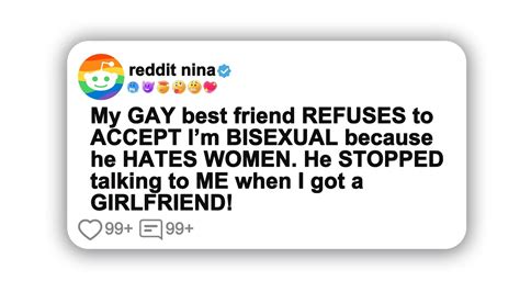 My Gay Best Friend Refuses To Accept Im Bisexual Because He Shorts Reddit Viral Youtube