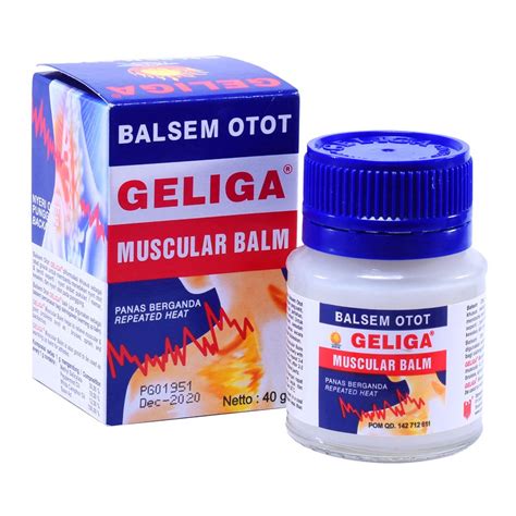 3x Balsem Otot Geliga 40gr Geliga Muscular Balm Neck Muscle - Etsy
