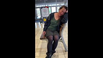 Gorgeous Brunette Milf Has Wild Orgasms In Public When She Gives Her Boyfriend Control Of Her