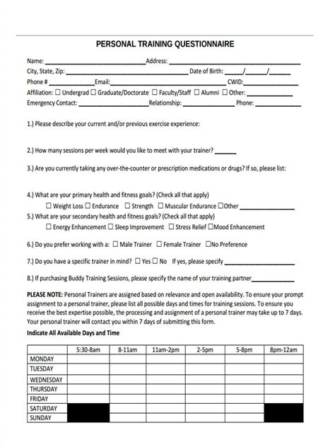 Questionnaire Sheet