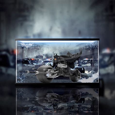 Yao 挖寶趣 HOT TOYS MMS 黑暗騎士黎明昇起 蝙蝠機車 公仔 可動 專用展示盒 蝦皮購物