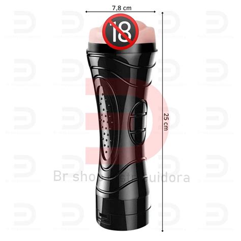 Masturbador Masculino Vagina Modelo Lanterna Vibra O Multivelocidade Shopee Brasil