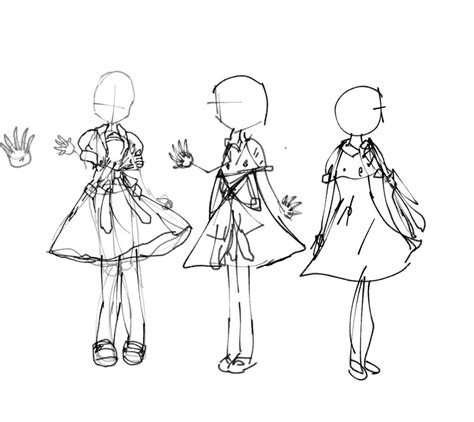 Yashiro Szkic 2 For Tbhk Oc With Uniform Sketches Humanoid Sketch