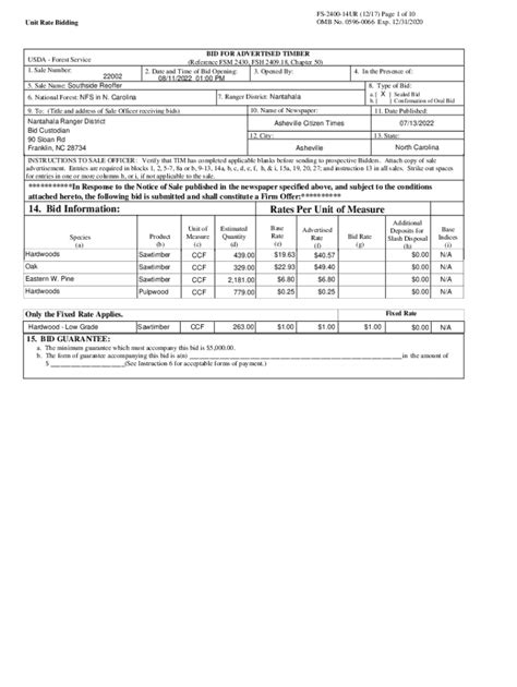 Fillable Online Electronic Forms Usdaelectronic Forms Usdafield Book For Describing And Sampling